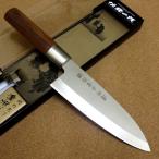 包丁 出刃包丁 16cm (160mm) 関の刃物 濃州正宗作 ステンレス鋼 口金付き 右利き 片刃 魚をさばく 日本製