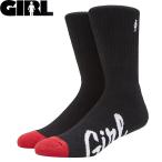 ガール GIRL スケボー ソックス MICRO OG SOCKS ブラック NO22