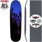 パウエル POWELL スケートボード デッキ NITRO HOTROD FLAMES DECK 9.375インチ BLUE/BLACK オールドスクール NO116