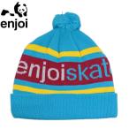 スケボー ビーニー ニットキャップ エンジョイ ENJOI Jacquarded Beanie ターコイズ NO08