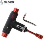 シルバー SILVER スケボー 工具 PREMIUM TOOL ラチェット ツール SLAY BLACK/RED ブラックxレッド  NO51