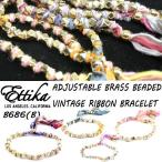 ショッピングkitson 値下げしました！Ettika/エティカ【Adjustable BrassBeaded Vintage Ribbon Bracelet】【b】B686 ヴィンテージリボン ブレスレット スタッズ クリックポスト対応