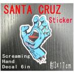 閉店セール！SANTA CRUZ/サンタクルズ サンタクルーズ SCREAMING HAND DECAL 6 STICKER/ステッカー シール スケボー