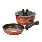 ショッピングミッキー 取っ手が取れる 鍋 ＆フライパン セット IH ガス火 対応 20cm 蓋付き ANFP2 スケーター ミッキーマウス ミッキー Mickey 男の子 女の子