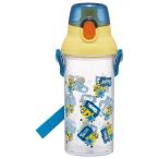 水筒 キッズ ワンタッチ プラスチック 直飲み クリア ボトル 480ml 約500ml スケーター PSB5TR 透明 ミニオンズ ミニオン minion 男の子 女の子