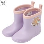 ske-ta- нашивка имеется влагостойкая обувь сапоги Kids ребенок 14cm модный симпатичный skater RIBTW14 Bear Cafe медведь .. фиолетовый лиловый 