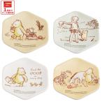 ske-ta-melamin Mini plate 4 шт. комплект посуда маленькая тарелка шестиугольник Mini plate . тарелка MPHN1-Q Classic Pooh Винни Пух Винни Пух Pooh