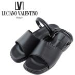 ショッピングオフィス サンダル 日本製 LUCIANO VALENTINO ITALY 2way ルチアーノ バレンチノ コンフォートサンダル レディース ストラップ 黒 オフィスサンダル  5745 サンダル