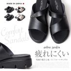 日本製 オフィスサンダル シューズ 疲れにくい  美脚 ミュール レディース 歩きやすい ウェッジソール カバードサンダル ヒール  会社 仕事 室内履き 5025 5028