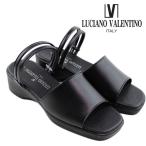 LUCIANO VALENTINO ルチアーノ バレンチノ サンダル レディース 6095 日本製 オフィスサンダル 4.5cmウエッジヒール コンフォートサンダル