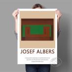 ショッピングポスター 額付 アートポスター アートフレーム 抽象画ジョセフ・アルバース デザインNO-A A4 A3 A2【追加注文なしで、直ぐ飾れる額付】