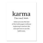 額付 アートポスター アートフレーム トイレアートシリーズ トイレットペーパー デザインNO-2【追加注文なしで、直ぐ飾れる額付】