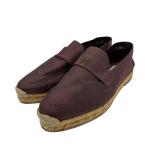 HERMES Hermes эспадрильи женская обувь H Logo вышивка парусина оттенок коричневого 37( примерно 24cm примерно )