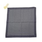 HERMES Hermes шарф pocket square 42 POCHETTE TWILLshe-n Dunk ru рисунок шелк темно-синий серия 