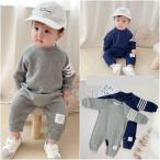 【値下げ】ベビー 服 セットアップ オールインワン キッズ 男の子 ロンパース カバーオール きぐるみ 長袖スウェット ルームウェア カジュアル 新生児服