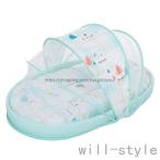 ベビーベッド コンパクトベッド 新生児 ベッドインベッド 添い寝 持ち運び 蚊よけ 虫防止 簡単収納 折り畳み 取り外し ベッドガード 転落防止 出産祝い　