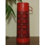  Vintage Aladdin стекло термос популярный красный в клетку 