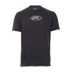 Rawlings ローリングス オーバルR杢Tシャツ ブラック 野球