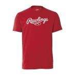 Rawlings ローリングス ジュニア ロゴTシャツ レッド ライトグレー 野球