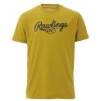 Rawlings ローリングス スクリプトロゴＴシャツ リッチゴールド 野球