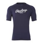 Rawlings ローリングス 半袖ストレッチアンダーシャツ ネイビー 野球