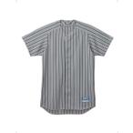 ＺＥＴＴ（ゼット）ストライプメッシュユニフォームシャツ シルバー ネイビー BU521-1329 野球