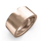 k10ピンクゴールド 平らな指輪 メンズ 地金 約9mm幅 大サイズ 厚さ約2mm