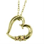 シトリンペンダントネックレスオープ...