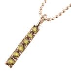 シトリンペンダントネックレスプレートピンクゴールドk1811月の誕生石小サイズ