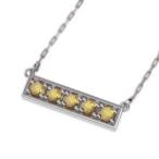 シトリンペンダントネックレスプレー...