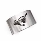 k10ホワイトゴールド猫指輪地金猫の型抜き