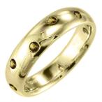 指輪 (黄水晶)シトリン 11月の誕生石 18金イエローゴールド