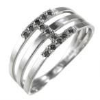 ブラックダイヤリングプラチナ900...