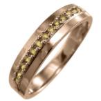 シトリンリング11月の誕生石k10ピンクゴールド