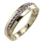 アメシスト指輪10金イエローゴールド2月誕生石