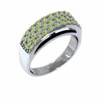 ペリドット指輪ホワイトゴールドk10