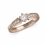 ピンクゴールドk18婚約指輪アクアマリンアクアマリン3月の誕生石