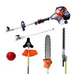 ショッピングGENERATION 延長棒付き！１台４役 マルチヘッジトリマー 52CC 多機能草刈機 チェーンソー   /  草刈り機 刈払機 ナイロンカッター 剪定 高枝切り　SSX