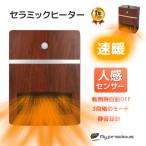 　1年保証付人感センサー付セラミックヒーター  小型  1200W 即暖 3段階調温 ファンヒーター 電気ストーブ日本語説明書冬　