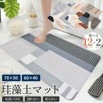 バスマット 珪藻土マット 洗える 柔らか ソフト マット 割れない 60cm 選べる12種 2サイズ 速乾 瞬間吸水 抗菌 防カビ 滑り止め 風呂マット 足拭き