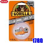 NO1780 KURE ゴリラテープ 強力両面テープ クリア 幅25.4mm×長さ1.52m×厚さ1.0mm