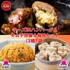 敬老の日 冷凍食品 / チーズINハンバーグ&キムチ炒飯&本格肉焼売セット 3種7袋