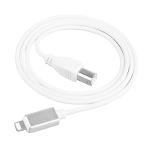 USB MIDI-LT8ピン MIDI変換ケーブル 1m USBタイプBケーブル iPhone/iPadシリーズ゛対応 各種電子楽器 プラグ&プレイ 接続簡単  DTMケーブル LTMIDI1033