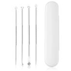  шерсть дыра угол качество уход комплект 4 позиций комплект место хранения с футляром угри игла почернение угри брать . устойчивый к коррозии точный наконечник машина b угол качество шерсть дыра угол штекер аккуратный мобильный удобный нержавеющая сталь NKB04S