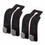 ショッピングフック レザーヘッドレストフック 2個セット 高級感 スマホホルダー 車用シートフック ダブル 簡単取付 荷物かけ 耐荷重20kg 省スペース 帽子 バッグ 買い物袋 LGG02S