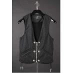 CHROME HEARTS 6 BBTN/ZIP FRNT VEST CROSS BLACK ¥¯¥í¥à¥Ï¡¼¥Ä¡¡6¥Ü¥¿¥ó¡¡¥¸¥Ã¥×¥Õ¥í¥ó¥È¡¡¥Ù¥¹¥È ¥¯¥í¥¹¥Ü¥¿¥ó¡¡¥ì¡¼¥¹¥µ¥¤¥É