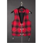 CHROME HEARTS 6 BBTN/ZIP FRNT VEST CROSS RED ¥¯¥í¥à¥Ï¡¼¥Ä¡¡6¥Ü¥¿¥ó¡¡¥¸¥Ã¥×¥Õ¥í¥ó¥È¡¡¥Ù¥¹¥È ¥¯¥í¥¹¥Ü¥¿¥ó¡¡¥ì¡¼¥¹¥µ¥¤¥É¡¡¥ì¥Ã¥É