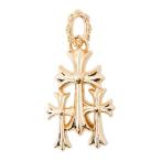 CHROME HEARTS  3 CH LARGE CROSS PENDANT �N�����n�[�c�@�RCH ���[�W�N���X�@�y���_���g 22K