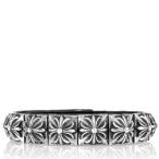 CHROME HEARTS PYRAMID STUDS LEATHER STRAP BRACELET クロムハーツ ピラミッドスタッズ レザーブレスレット