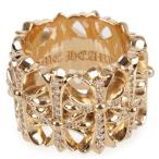 CHROME HEARTS CEMETERY RING 22K DIAMOND クロムハーツ セメタリーリング 22金 パヴェダイヤ